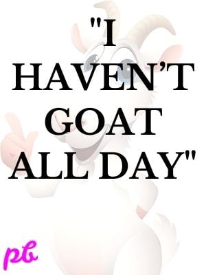 funny goat One Liners