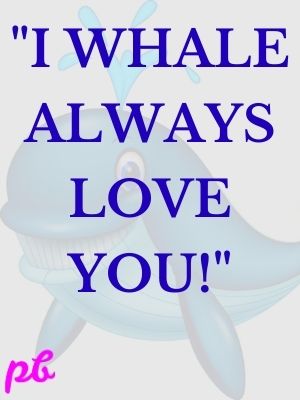 I whale always love you!