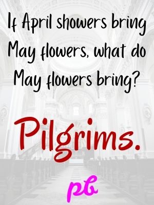 Clever Pilgrim Thanksgiving Jokes Memes
