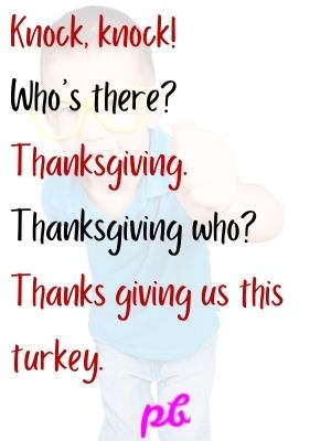 Thanksgiving Knock Knock Jokes Turkey