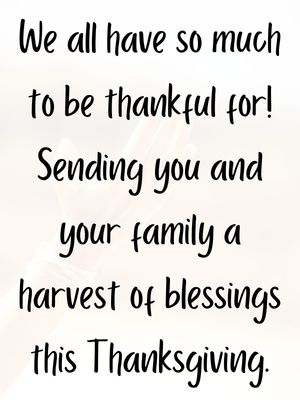Thanksgiving Messages For Appreciation