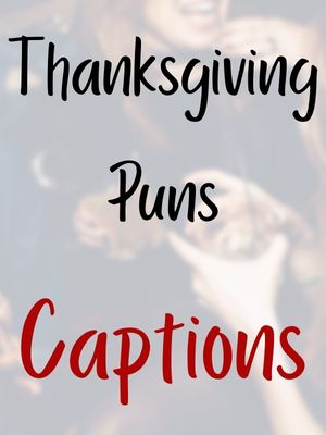 Thanksgiving Puns Captions