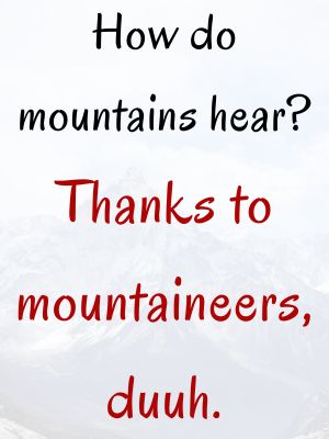 mountain puns