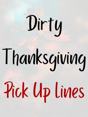 Thanksgiving Pick Up Lines Dirty