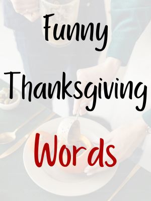 Funny Thanksgiving Words
