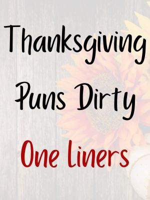 Thanksgiving Puns Dirty One Liners
